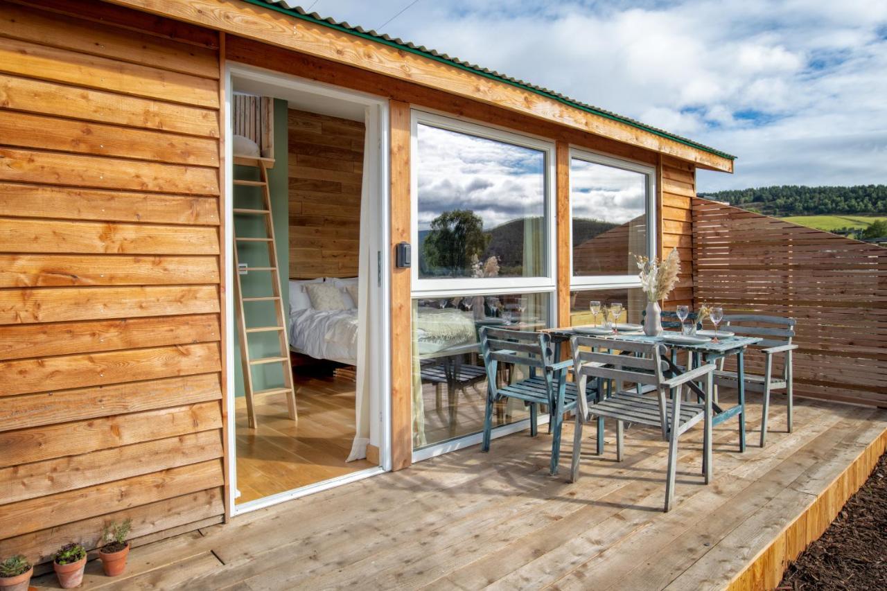 Alba - Charming Boutique Forest View Cabin With Hot Tub In Ballater Exterior foto